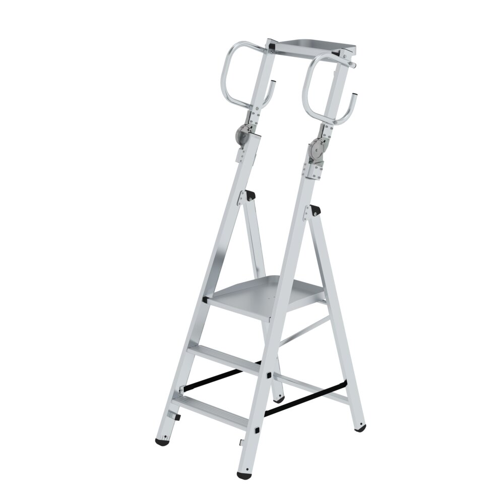 Munk Plattformleiter steckbar mit klappbaren Griffen von Günzburger Steigtechnik Munk Plattformleiter steckbar aus der Kategorie Plattformleitern mit der Artikelnr. 052086