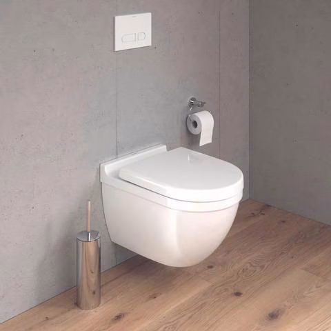 Detailbild 4027594 WC-Sitz Starck 3 weiß mit Absenkautomatik Scharniere Edelstahl DURAVIT