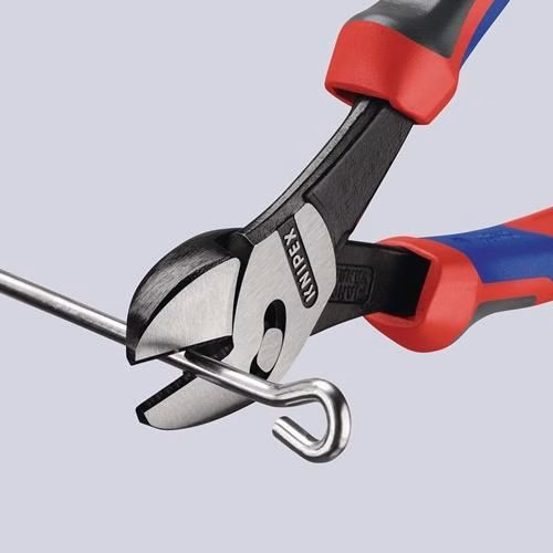 Hochleistungsseitenschneider TwinForce® Länge 180mm poliert Comfort-Griff KNIPEX