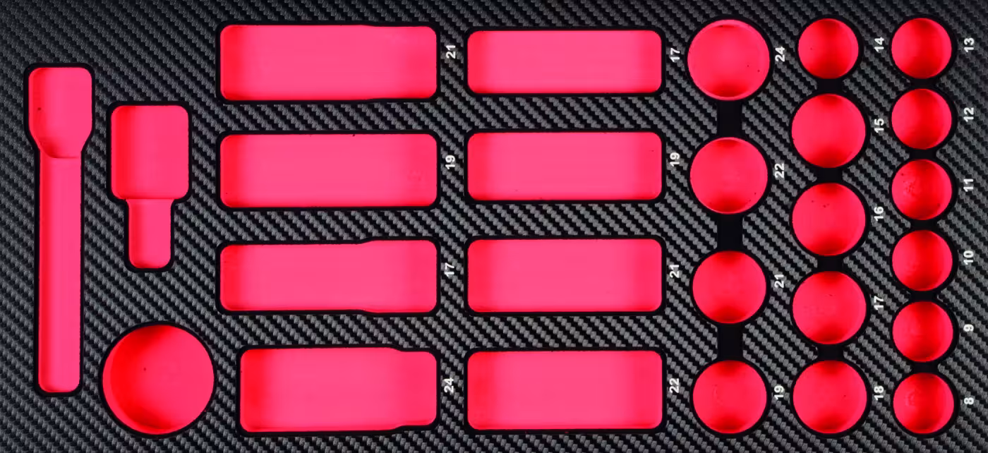 ProForm Einlage leer für 1/2" SchlagNüsse von der Marke PROJAHN Einlage Schlag-Steckschlüssel-Einsätze metrisch 12,5 Typ Variante: ProForm Einlage leer für 1/2" SchlagNüsse aus der Kategorie Steckschlüssel Sätze & Einzelteile mit der Artikelnr. 5999-15E