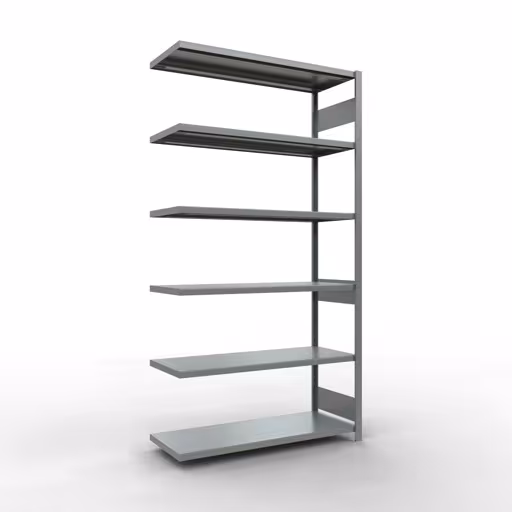 Anbauregal, Fachbodenregal Stecksystem MULTIplus250, 2500 x 1300 x 500 mm (HxBxT), 6 Fachböden, Längenriegel, verzinkt von der Marke Schulte Lagertechnik Anbauregal, Fachbodenregal Stecksystem MULTIplus250, 2500 x 1300 x 500 mm (HxBxT), 6 Fachböden, Längenriegel, verzinkt aus der Kategorie Anbauregal mit der Artikelnummer 12956-130-LR