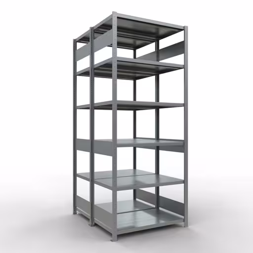 Grundregal, Doppelregal, Fachbodenregal Stecksystem MULTIplus250, 2500 x 1000 x (2x600) mm (HxBxT), 2x6 Fachböden, Längenriegel, verzinkt von der Marke Schulte Lagertechnik Grundregal, Doppelregal, Fachbodenregal Stecksystem MULTIplus250, 2500 x 1000 x (2x600) mm (HxBxT), 2x6 Fachböden, Längenriegel, verzinkt aus der Kategorie Doppelregale mit der Artikelnummer 17961