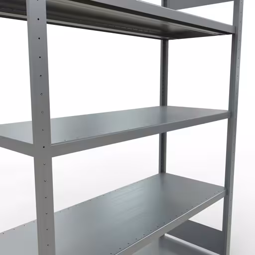 Abbildung Nr 9 des Artikels Grundregal, Fachbodenregal Stecksystem MULTIplus250, 2000 x 1300 x 500 mm (HxBxT), 5 Fachböden, Längenriegel, verzinkt aus der Produktgruppe Stecksystem von der Marke Schulte Lagertechnik