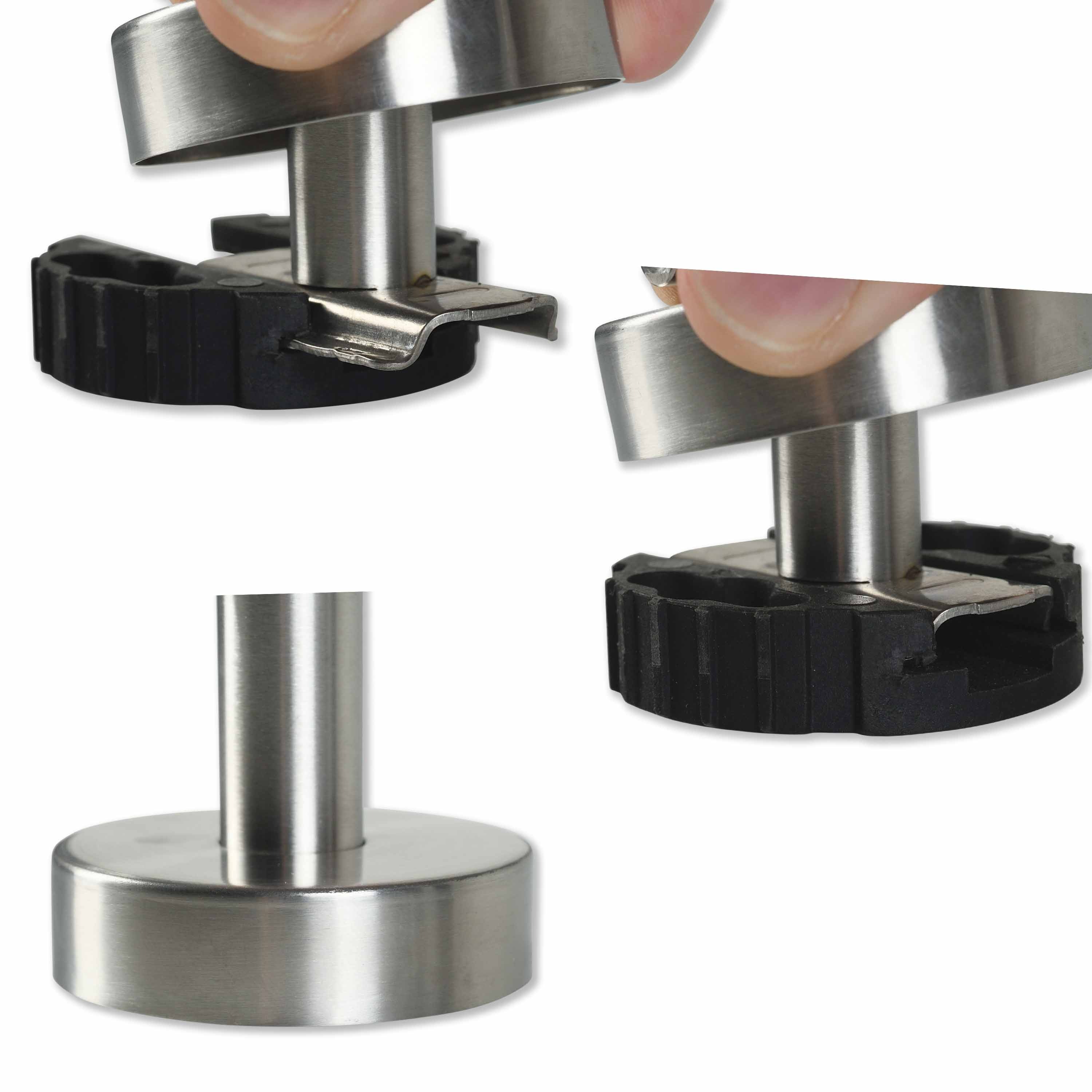 AXIAL Zahnputzbecher Edelstahl Glas - zum KLEBEN oder BOHREN