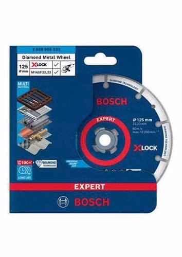 Detailbild 4005204 Diamanttrennscheibe Expert Diamond Metal Wheel X-LOCK Durchmesser 125 mm Bohrung 22,23 mm NORTON CLIPPER