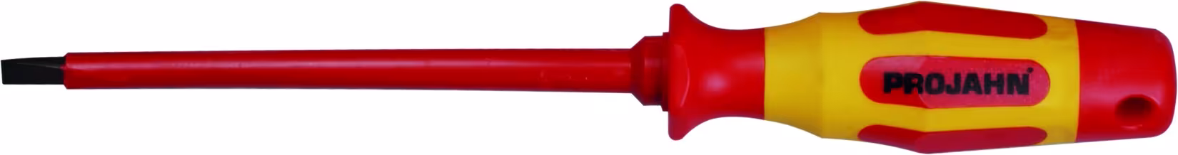 VDE Schraubendreher Schlitz 0,8 x 4,0 x 100mm von der Marke PROJAHN VDE Schraubendreher für Schlitz-Schrauben Typ Variante: VDE Schraubendreher Schlitz 0,8 x 4,0 x 100mm aus der Kategorie Schraubendreher mit der Artikelnr. 5125-04