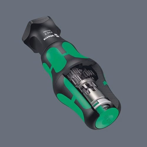 Bithandhalter 826 T Kraftform Turbo mit Schnellwechselfutter 2-Komponentengriff WERA