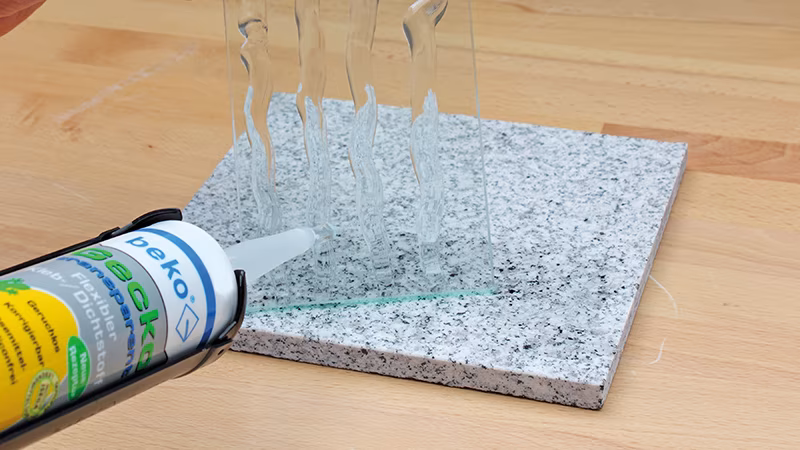 Gecko 290 ml TRANSPARENT Kleb-/Dichtstoff Fußboden, Bodenbeläge, Eis, Innenarchitektur, Reinigen