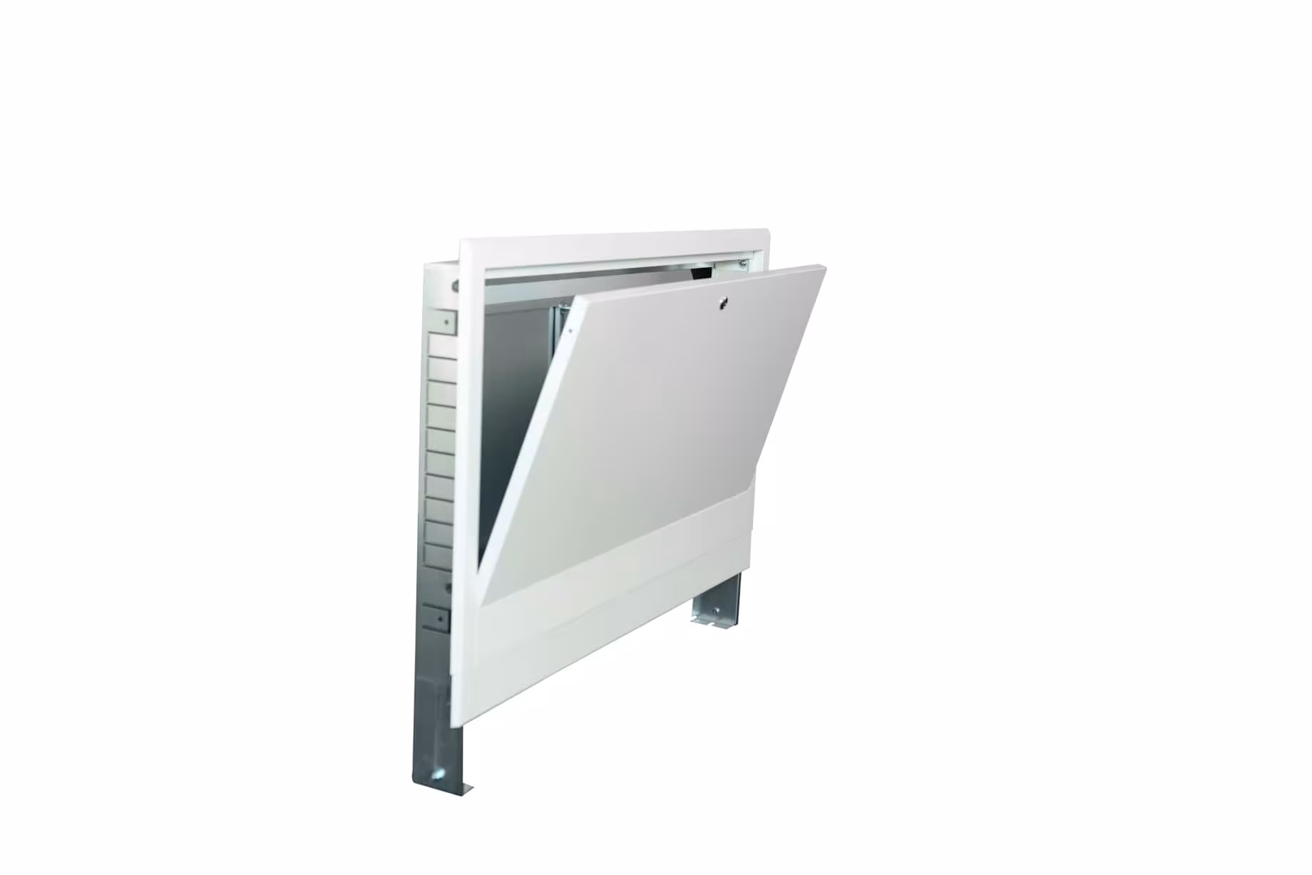 Verteilerschrank OBJEKT UP 1 450 mm Breit, 2-3 HK, Tiefe 80 mm von der Marke Zewotherm Zewotherm Verteilerschrank OBJEKT UP 1 Unterputz Tiefe 80 mm Typ Größe: 450 aus der Kategorie Fußbodenheizungs-Verteilerschränke mit der Artikelnr. 11150032