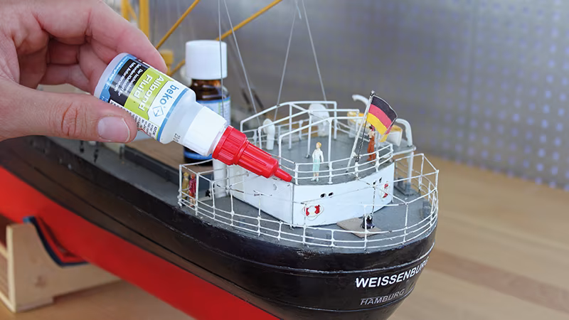 Allbond-Set: 20 g Allbond-Fluid + 150 ml Spray, im Blisterkarton Finger, Person, Baby, Boot, Fahrzeug