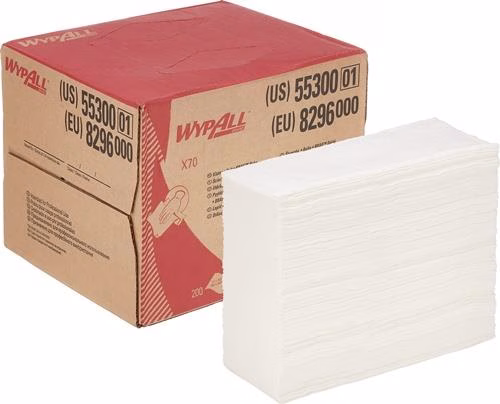 Wischtuch WypAll® X70 8296 Länge circa 426 mmxBreite circa 282mm weiß 1-lagig Box WYPALL aus der Kategorie Putz- und Wischtücher Handtücher Handtuchrollen mit der Teilenummer 9000469222