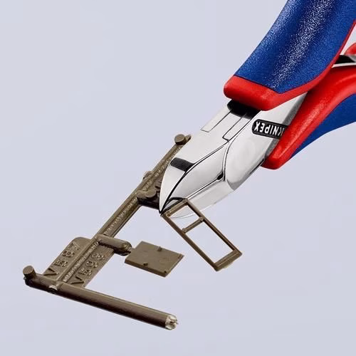 Detailbild 3977201 Elektronikseitenschneider Länge 115mm Form 2 Facette nein 2K-Hülle spiegelpoliert KNIPEX