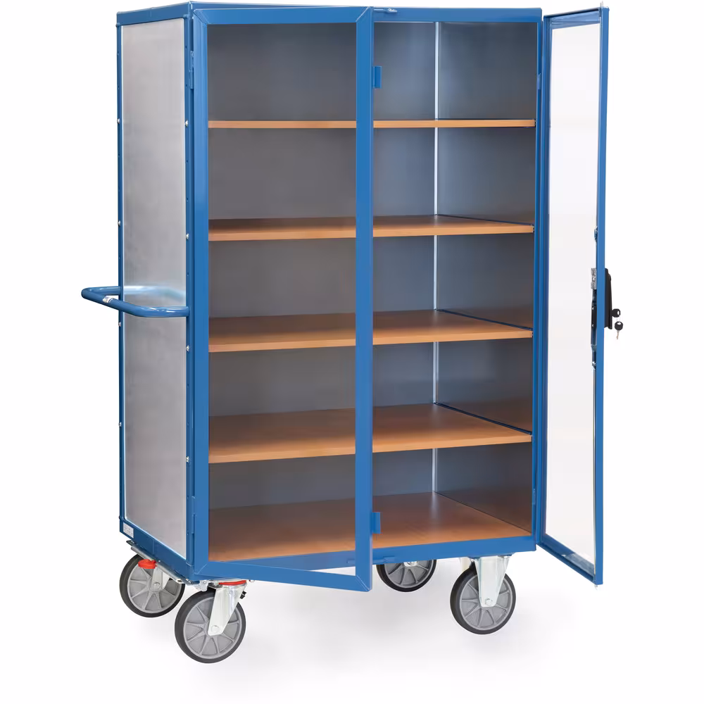 Produktgruppe Kastenwagen Türen Kunststoff Stirnwände, Längswand und Dach mit verzinktem Stahlblech 1 mm stark verkleidet Kastenwagen 5792 mit Stahlblechwänden Länge 1000 mm, Breite 680 mm von der Marke Fetra aus der Kategorie Transportsysteme