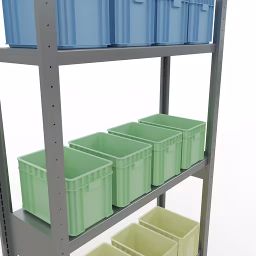 Grundregal, Fachbodenregal Stecksystem MULTIplus250, 3000 x 1000 x 300 mm (HxBxT), 7 Fachböden, Längenriegel, verzinkt aus der Kategorie Grundregal mit der GTIN 4004514282170 Grundregal, Fachbodenregal Stecksystem MULTIplus250, 3000 x 1000 x 300 mm (HxBxT), 7 Fachböden, Längenriegel, verzinkt von der Marke Schulte Lagertechnik aus der Produktreihe Stecksystem