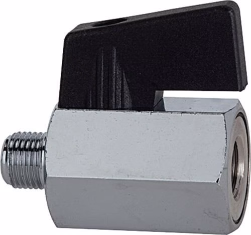Mini valvola a sfera da 20,95 mm G 1/2″ filettatura interna/esterna RIEGLER del marchio Riegler Mini valvola a sfera RIEGLER della categoria Valvole a sfera e valvole di intercettazione con codice articolo 4163000277