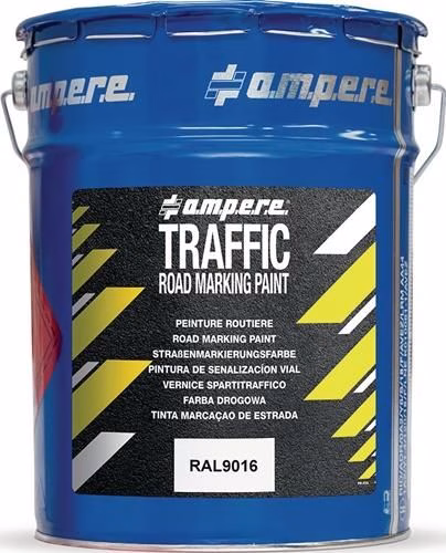 5 pièces - 5 kg de peinture blanche pour marquage routier de la marque Ampere Peinture de marquage routier, peinture de marquage routier pour la circulation AMPERE 5 kg, catégorie Spray de marquage, référence 4000349157