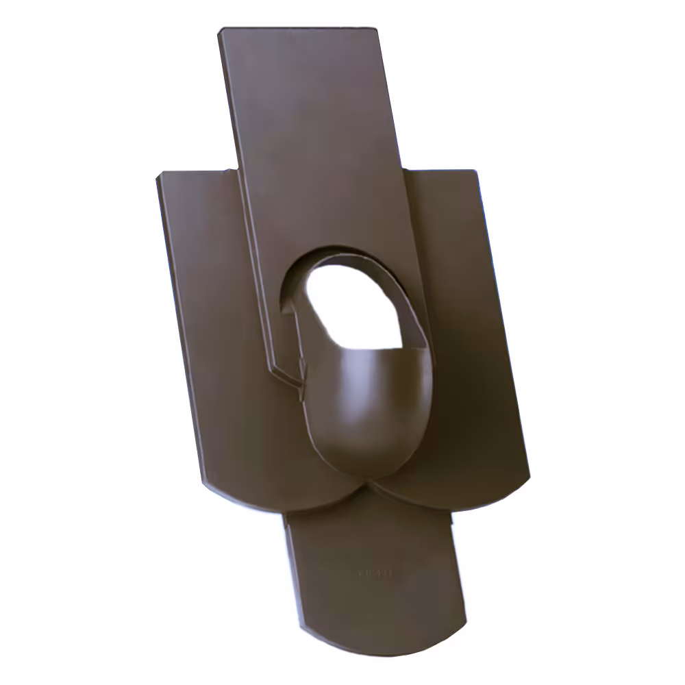Venduct Grundplatte DN 110 für Bibereindeckungen Vierfachbiber 18/38cm Typ Farbe: Dunkelbraun (Klöber Standardfarbe) aus der Kategorie Steildachdurchgänge mit der Artikelnr. KE0060-3-0200