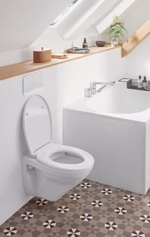 WC-Sitz O.novo Scharniere Edelstahl, SoftClosing Funkti weiß VILLEROY & BOCH