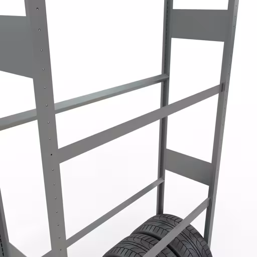 Produktbild Nr 7 des Artikels Grundregal, Räder-/Reifenregal, 4500 x 1200 x 400 mm, verzinkt, 6 Lagerebenen á 150 kg Fachlast pro Ebene Abbildung Nr 7 des Artikels Grundregal, Räder-/Reifenregal, 4500 x 1200 x 400 mm, verzinkt, 6 Lagerebenen á 150 kg Fachlast pro Ebene aus der Produktgruppe Fachbodenregale von der Marke Schulte Lagertechnik