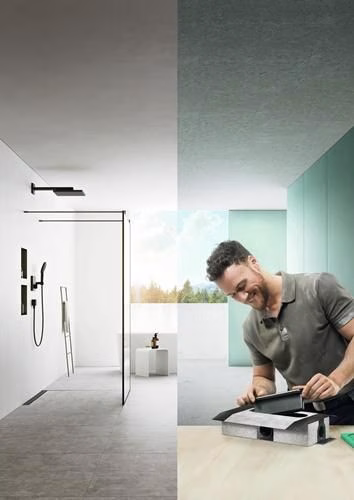 Grundkörper uBox universal für Duschrinnen-Ablaufgehäuse für Standardinstallation HANSGROHE