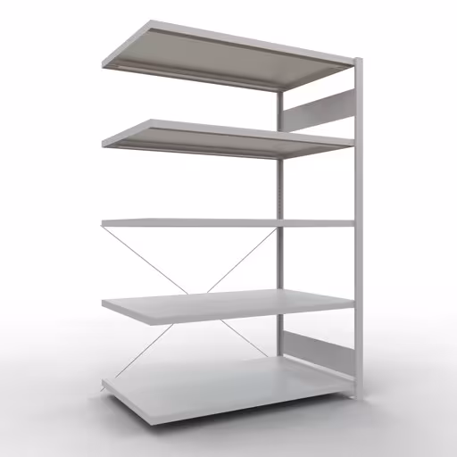 Abbildung Nr 7 des Artikels Stecksystem Anbauregal 2000x1300x800 mm, Typ 250 kg, lichtgrau aus der Produktgruppe Stecksystem von der Marke Schulte Lagertechnik