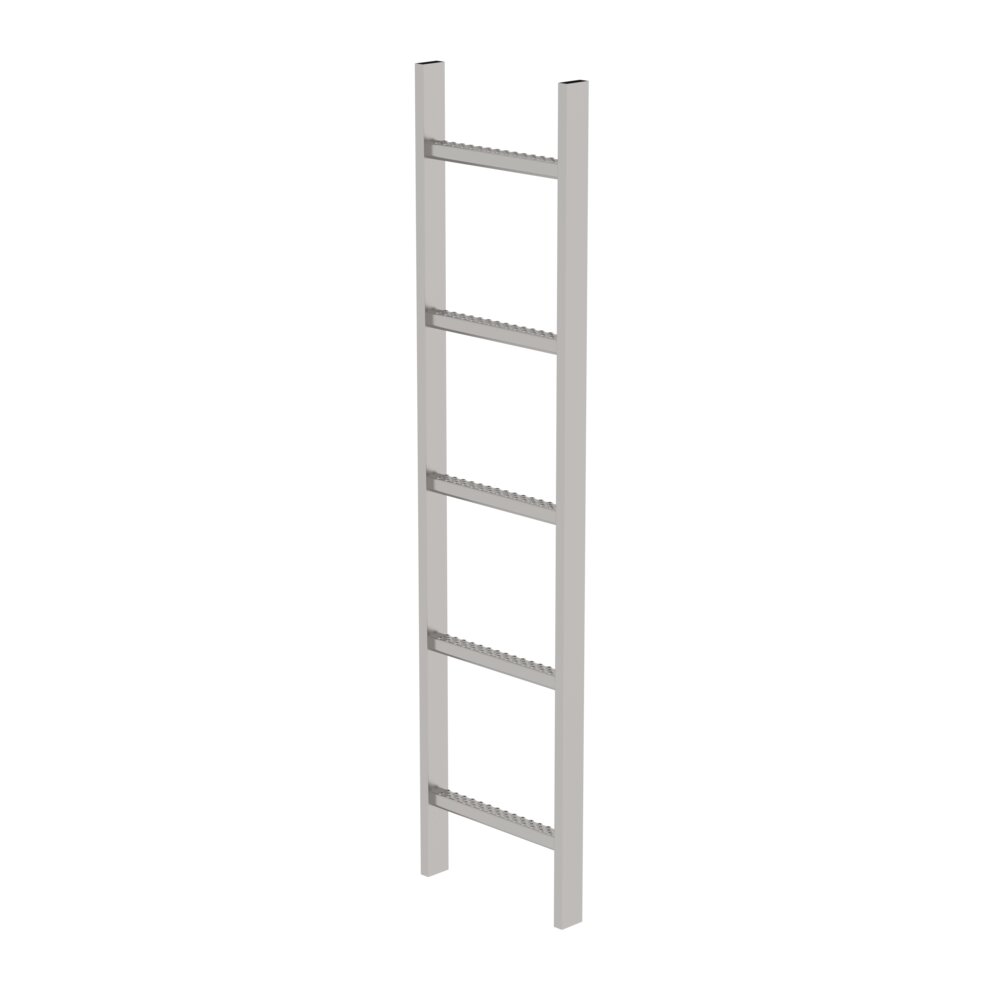 Munk schachtladder, roestvrij staal V4A, 300 mm vrije breedte, 5 sporten, van Günzburger Steigtechnik Munk schachttrap, roestvrij staal V4A, 300 mm vrije doorgang, uit de categorie schachttechnologie, artikelnummer 062005