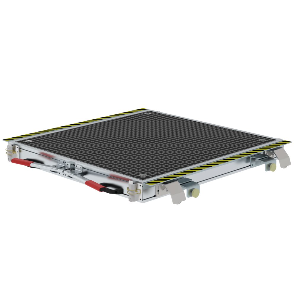 Munk Gleispodest fahrbar GFK Gitterrost aus der Kategorie Podesttreppen mit der Artikelnr. 331038