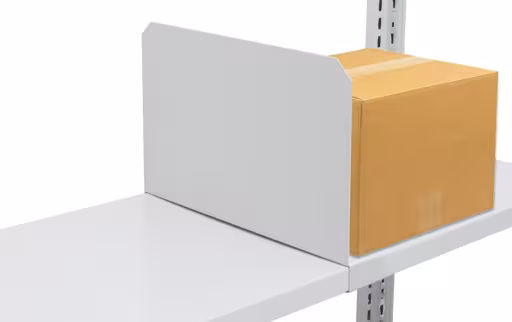 Zusatzbild des Artikels Fachteiler, 500 x 200 mm (T x H), RAL 7035 lichtgrau für MULTIplus250- und MULTIplus330-Fachböden aus Zubehör
