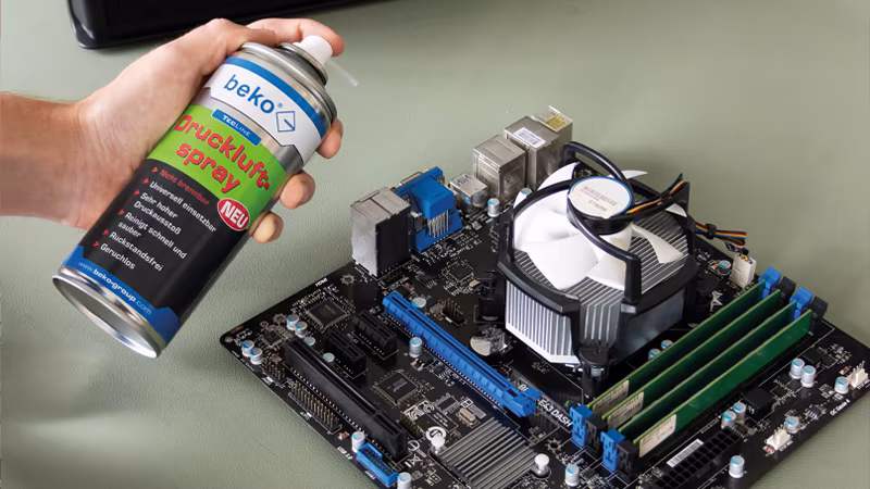 TecLine Druckluftspray 400 ml, nicht brennbar Computerausrüstung, Elektronik, Hardware, Person