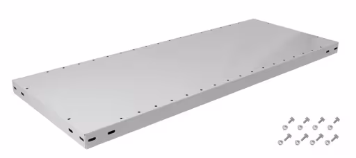 Zusatz-Fachboden MULTIplus250 1000x400 mm, RAL 7035 lichtgrau, inkl. 8 Schauben + Muttern aus der Kategorie Zubehör mit der Artikelnummer 37340-A