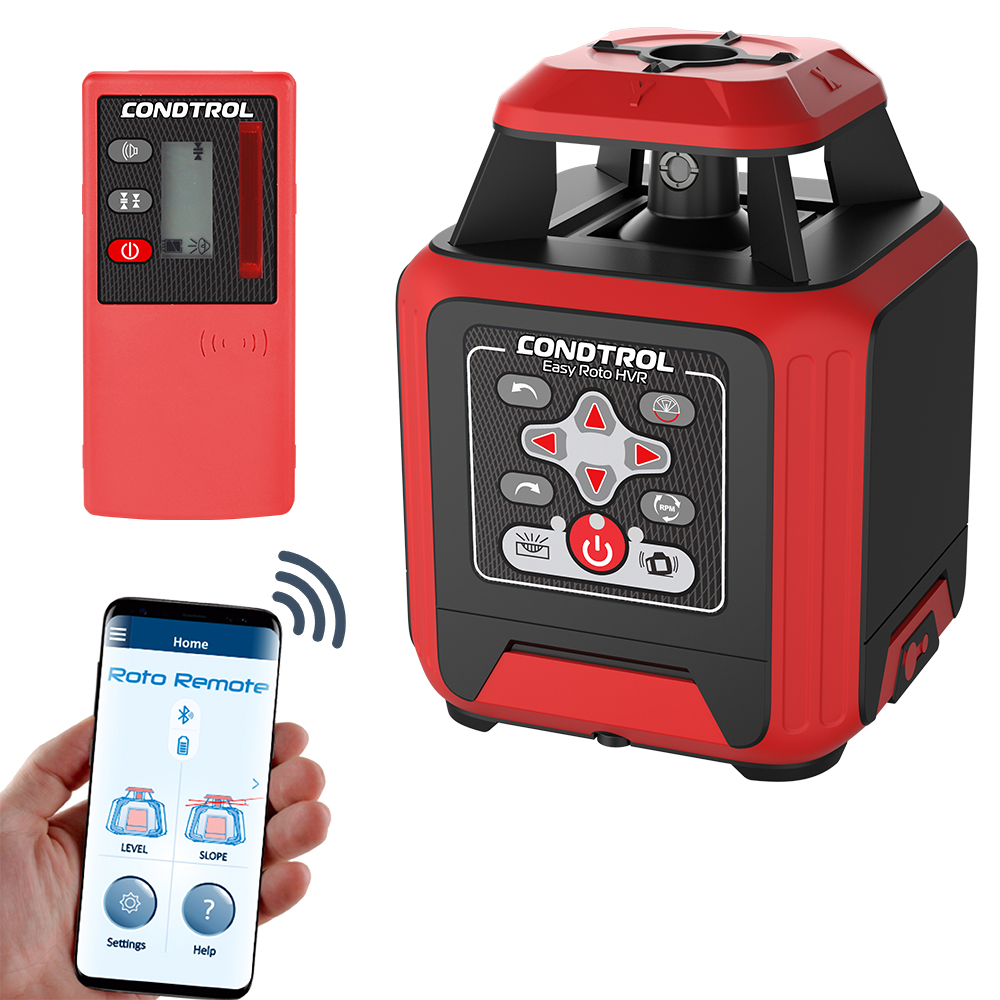 Horizontaler & vertikaler Rotationslaser mit ROTEM Laserstrahl Easy Roto HVR von der Marke Condtrol Horizontaler & vertikaler Rotationslaser mit ROTEM Laserstrahl Easy Roto HVR aus der Kategorie Rotationslaser mit der Teilenummer 7-2-113