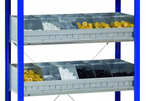 Schüttgutmulde 1300x600 mm verzinkt von der Marke Schulte Lagertechnik aus der Produktreihe Stecksystem
