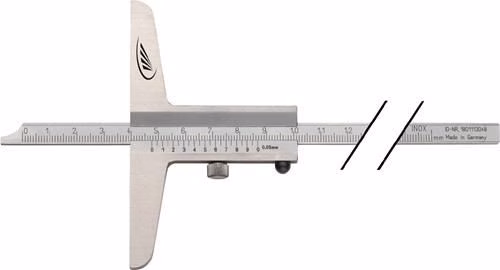 Jauge de profondeur DIN 862 200mm rail droit 8x3mm HELIOS PREISSER de la marque Helios Preisser Jauge de profondeur DIN 862 à rail droit HELIOS PREISSER, de la catégorie Pieds à coulisse et micromètres, référence 4000851185