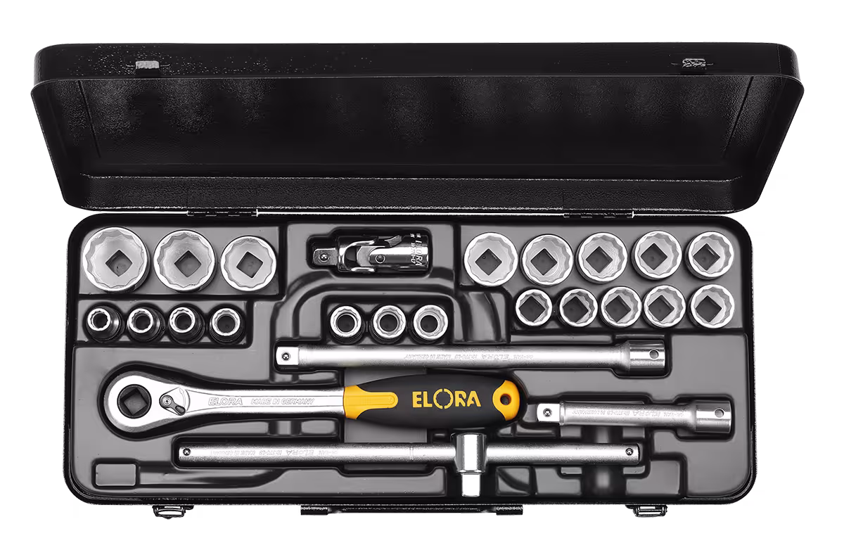 Steckschlüssel-Satz 1/2", ELORA-770/771-OK aus der Kategorie Steckschlüssel-Sortiment 1/2" mit der Artikelnr. 0771520322900