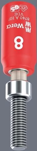 Detailbild 3973444 Steckschlüsseleinsatz 8740 A VDE Haltefunktion 1/4 Zoll SW 3mm Länge 45mm WERA