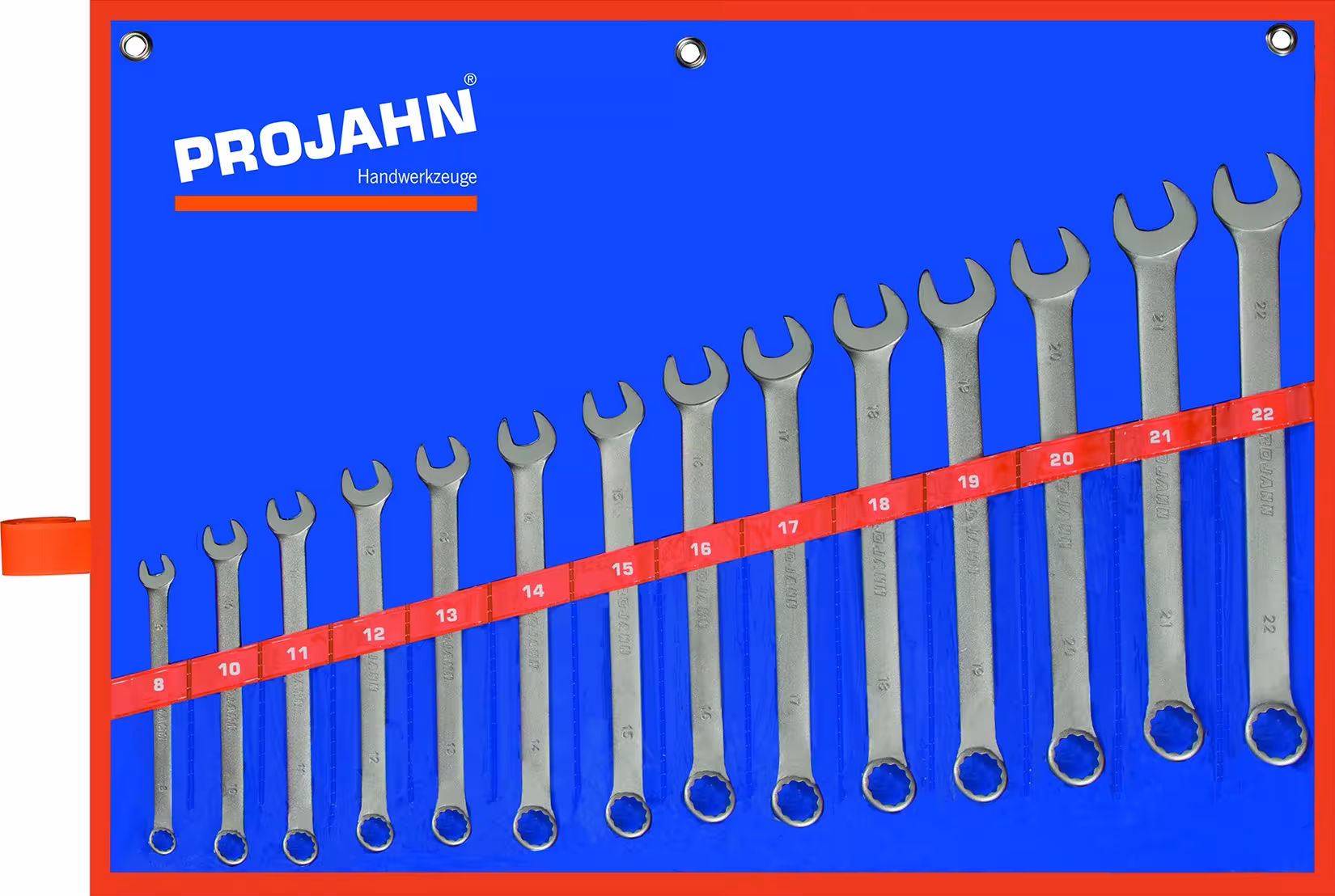 GabelringSchlüssel Set lang 14tlg 8 - 10 - 11 - 12 - 13 - 14 - 15 - 16 - 17 - 18 - 19 - 20 - 21 - 22 mm von PROJAHN mit der Artikelnr. 4438