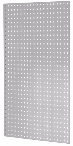 Lochplatten-Seitenblende, 90 x 1250 x 800 mm (H x T), RAL 7035 lichtgrau aus der Kategorie Zubehör mit der Artikelnummer 35684