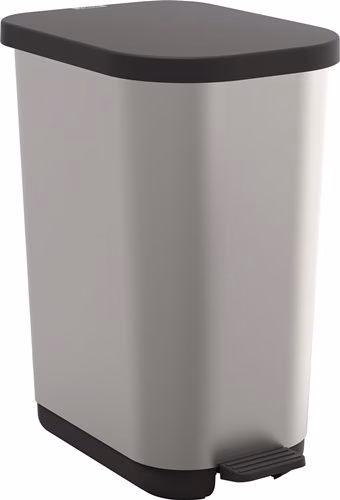 Tretabfallsammler RIBO 35 l H513xT285 mm Kunststoff silber ROTHO von der Marke Rotho Tretabfallsammler RIBO 35 l H513xT285 mm ROTHO aus der Kategorie Abfalleimer und Abfallbehälter mit der Teilenummer 9000463448