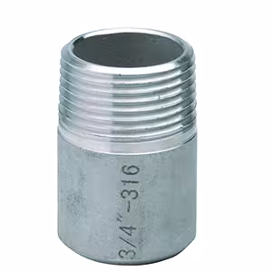 Atusa Edelstahl Anschweissnippel Nr. 600 (AISI 316) Typ Größe: 1/2 Zoll aus der Kategorie Edelstahl Gewindefittings mit der Artikelnr. I6006003