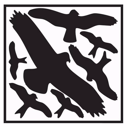 Aufkleber L290xB320 mm Vogelschutzset,Vogelsymbole Folie selbstklebend aus der Kategorie Beschilderung, Schilder und Hinweiszeichen mit der Teilenummer 3000277698