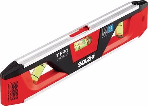Torpedowasserwaage T PRO 23cm Aluminium/ABS Kunststoff rot/schwarz 1 mm/m 1 mm/m SOLA von der Marke Sola Torpedowasserwaage T PRO 23cm Aluminium/ABS Kunststoff rot/schwarz 1 mm/m 1 mm/m SOLA aus der Kategorie Wasserwaagen mit der Teilenummer 4000857307
