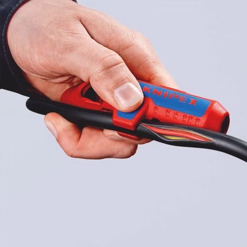 Spellacavi universale ErgoStrip®, lunghezza totale 130 mm, per utenti mancini, KNIPEX