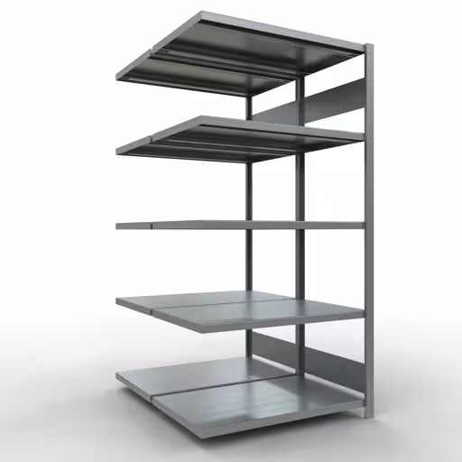 Anbauregal, Doppelregal, Fachbodenregal Stecksystem MULTIplus250, 2000 x 1000 x (2x600) mm (HxBxT), 2x5 Fachböden, Längenriegel, verzinkt von der Marke Schulte Lagertechnik Anbauregal, Doppelregal, Fachbodenregal Stecksystem MULTIplus250, 2000 x 1000 x (2x600) mm (HxBxT), 2x5 Fachböden, Längenriegel, verzinkt aus der Kategorie Doppelregale mit der Artikelnummer 17965