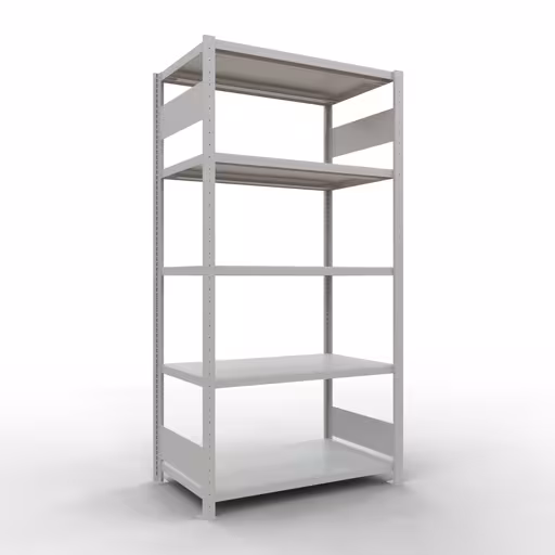 Grundregal, Fachbodenregal Stecksystem MULTIplus250, 2000 x 1000 x 600 mm (HxBxT), 5 Fachböden, Längenriegel, RAL 7035 lichtgrau von der Marke Schulte Lagertechnik Grundregal, Fachbodenregal Stecksystem MULTIplus250, 2000 x 1000 x 600 mm (HxBxT), 5 Fachböden, Längenriegel, RAL 7035 lichtgrau aus der Kategorie Grundregal mit der Artikelnummer 32860-LR