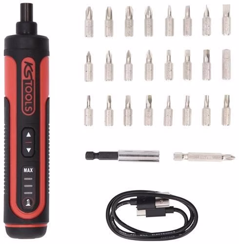 eMONSTER 27-delige accuschroevendraaierset met 1/4 inch bits uit de categorie schroevendraaiers, artikelnummer 4000900895