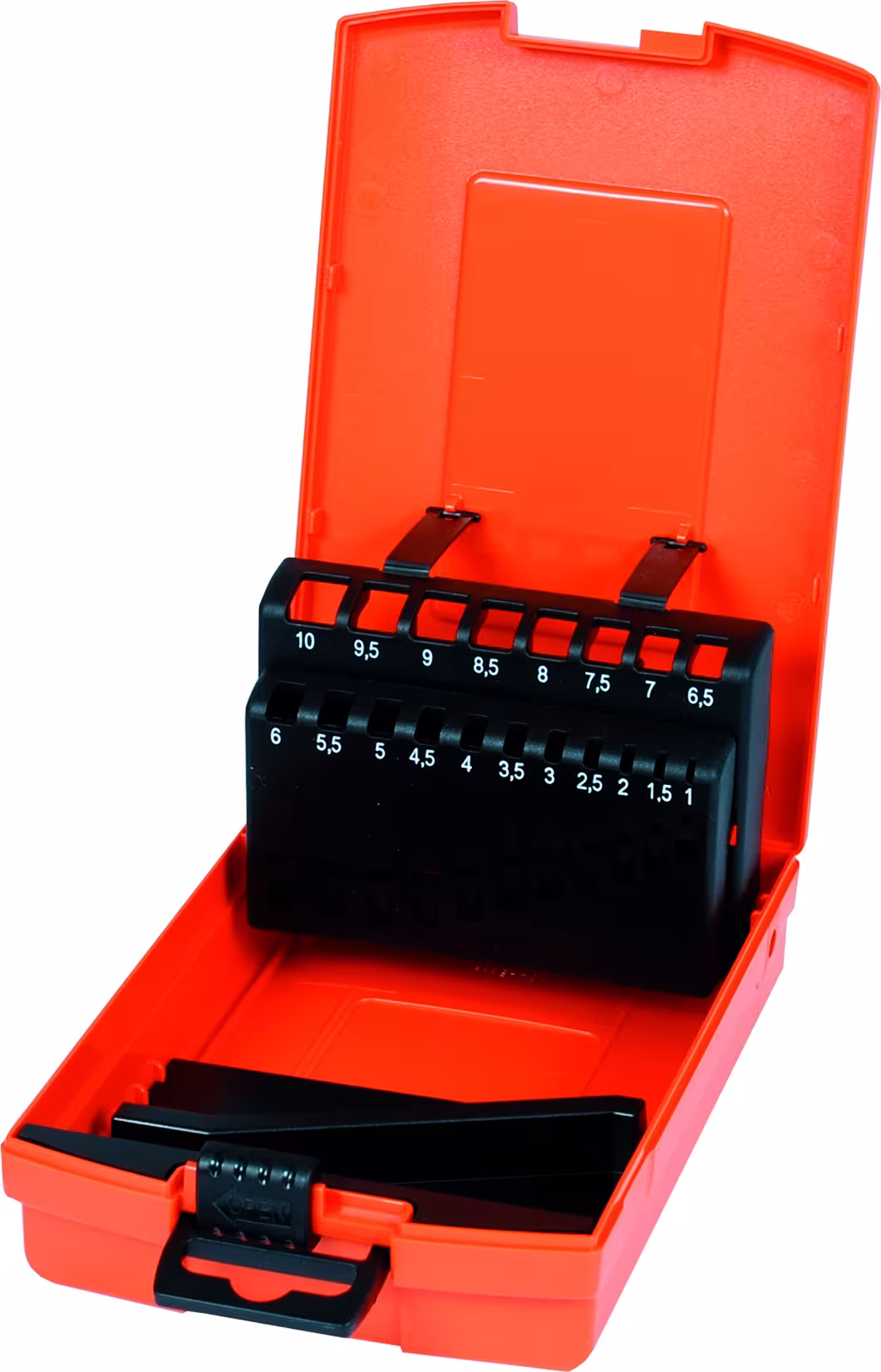 Cassette e caricatori vuoti per punte elicoidali DIN 338, trapano, articolo n. 61700