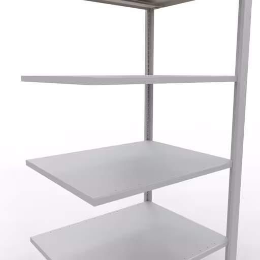 Abbildung Nr 13 des Artikels Anbauregal, Büro-Fachbodenregal Stecksystem MULTIplus150, 2000 x 750 x 600 mm (HxBxT), 6 Fachböden, Längenriegel, ohne Mittelanschlag, lichtgrau aus der Produktgruppe Büroregale von der Marke Schulte Lagertechnik